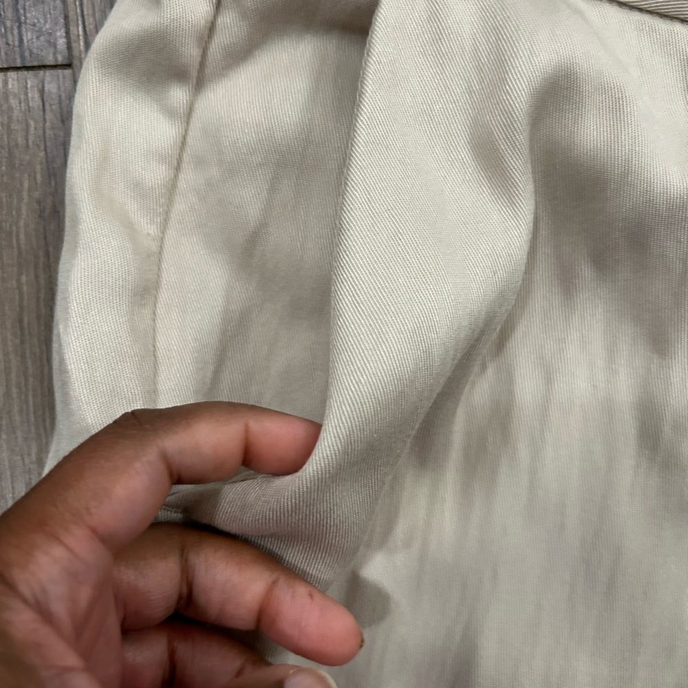 HM Beige Wide Leg High Waist Dress Pants Trousers Size 12 NWT 1155580‎ - Picture 2 of 4